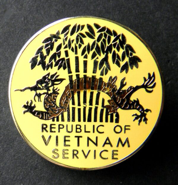 REPUBLIC OF VIETNAM SERVICE VET VETERAN SERVICE LAPEL PIN BADGE 1 INCH