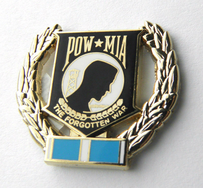 POW MIA THEIR WAR IS NOT OVER LAPEL HAT PIN BADGE 1 INCH 