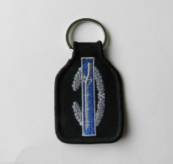 Embroidered Key Chain with Carabiner U.S Army