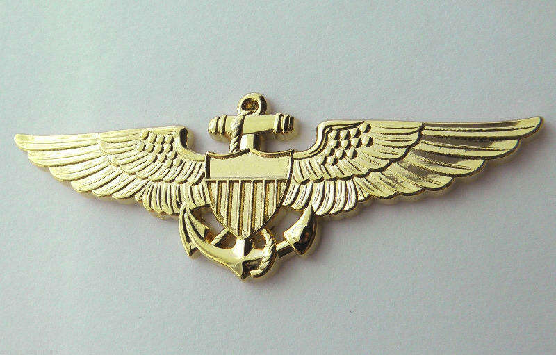 USMC Marines Marine Corps Aviator Gold Colored Wings Lapel Pin Badge 2. ...