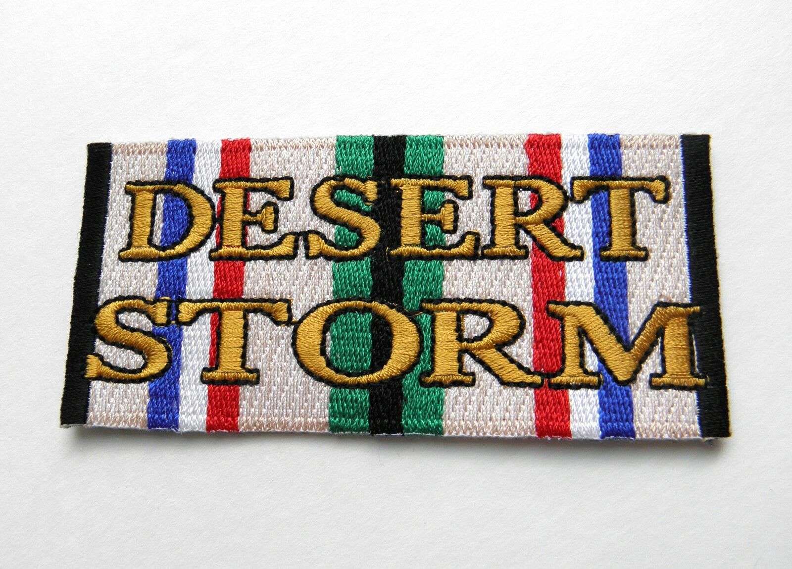OPERATION DESERT STORM USN NAVY VETERAN EMBROIDERED PATCH 4 X 2 INCHES 