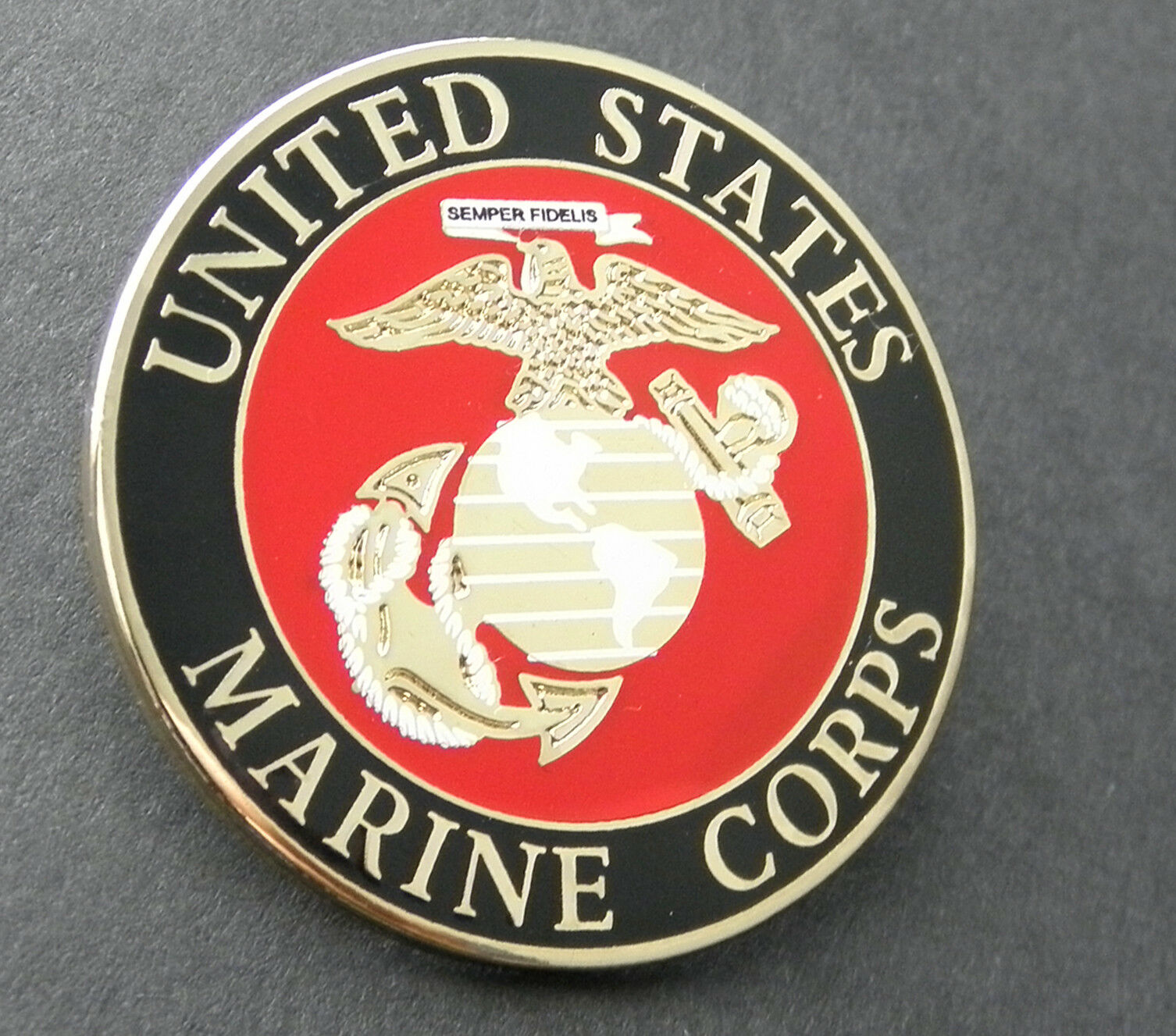 Us Marine Corps Usmc Marines Large Lapel Pin Badge 15 Inches Cordon