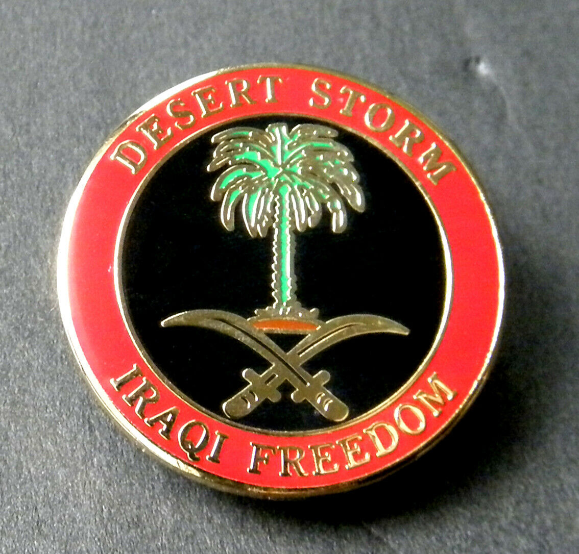 Button pin badge 38 mm out of Iraq irak 