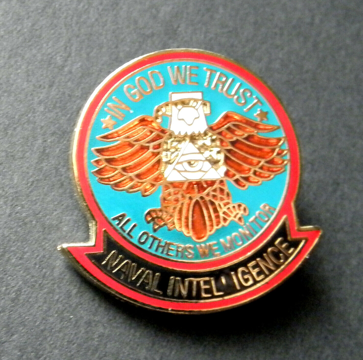 2 ~ Naval Intelligence Lapel/Hat Pin Tie Tacks