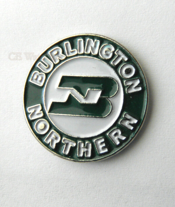 Burlington Northern Railway Merger RR RAILROAD TRAIN LOGO EMBLEM HAT LAPEL PIN 