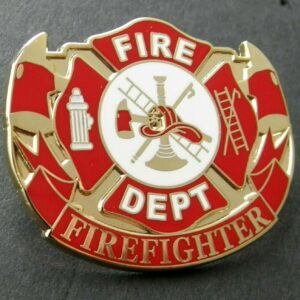 FIREFIGHTER FIRE FIGHTER EMT EMS PARAMEDIC HONOR LAPEL PIN 1 INCH 