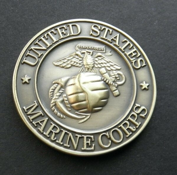 USMC US MARINES MARINE CORPS CHALLENGE COIN 1.6 inches PATRIOTIC SERIES